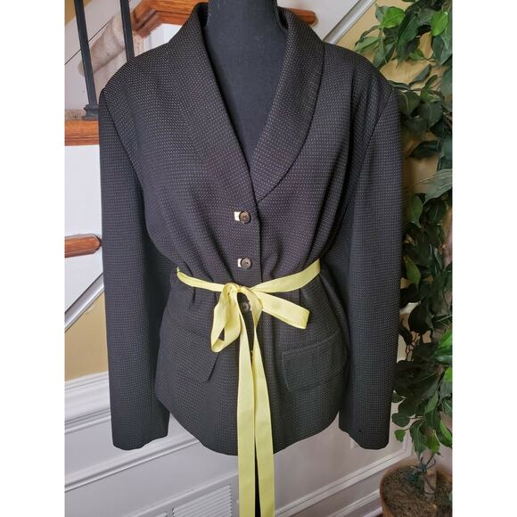 Sag Harbor Women’s Lined Suit Jacket Tie Front Size 20W - Picture 5 of 11
